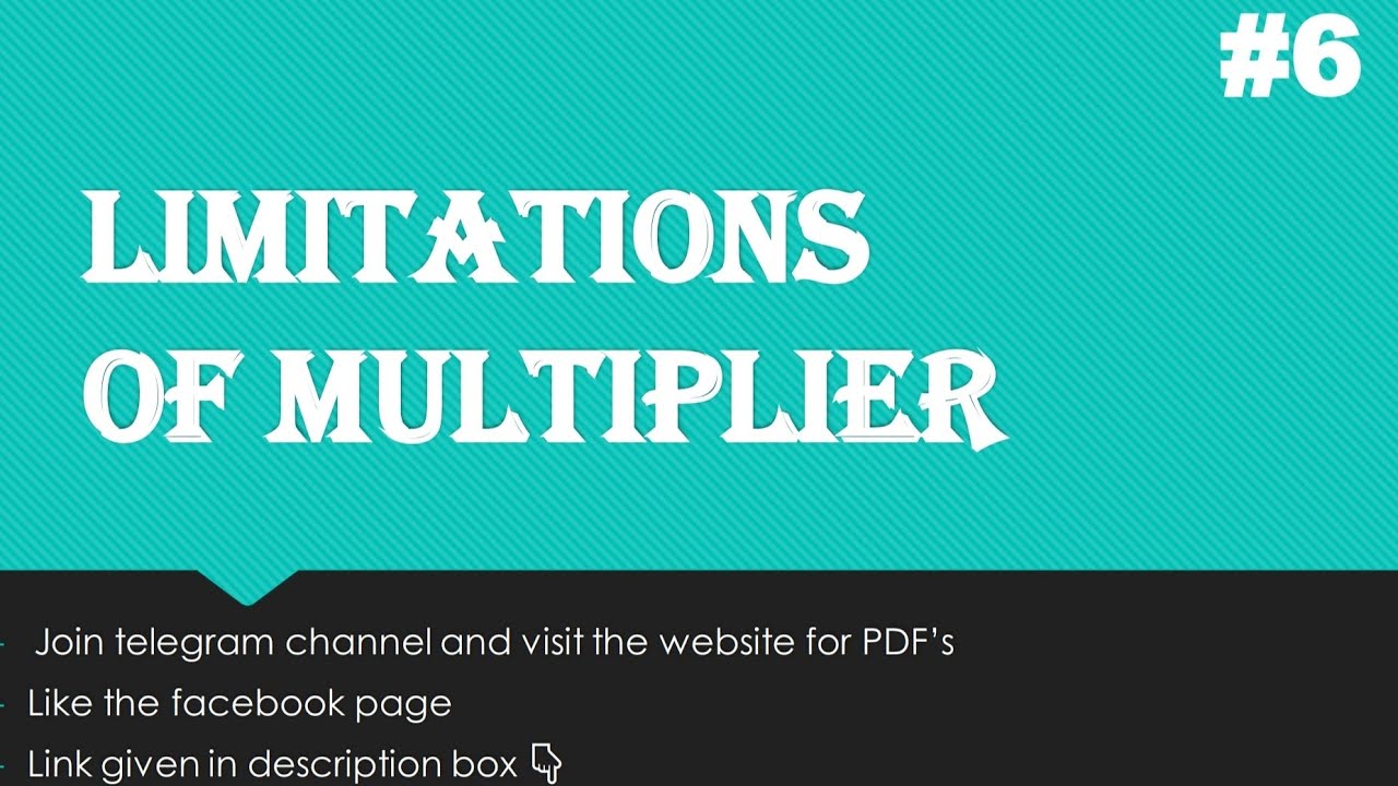 Limitations of Multiplier | Multiplier | Shortcomings | Weaknesses | Part-6 | EK:)