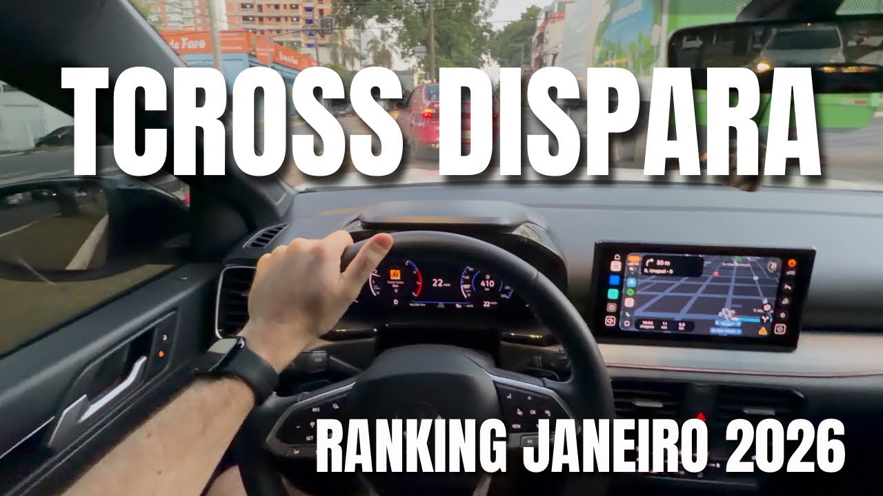 RANKING CARROS MAIS VENDIDOS DE JANEIRO 2026! #tcross #polo #tera