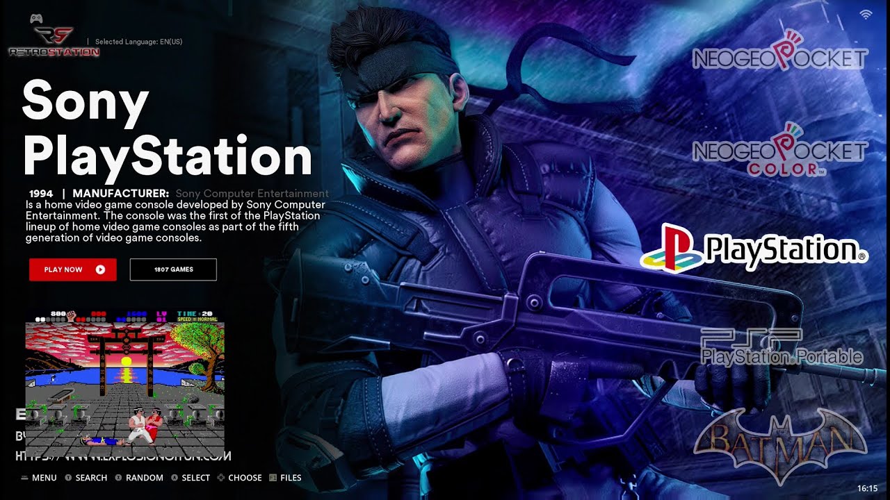 Playstation Game List, Retrostation GTX