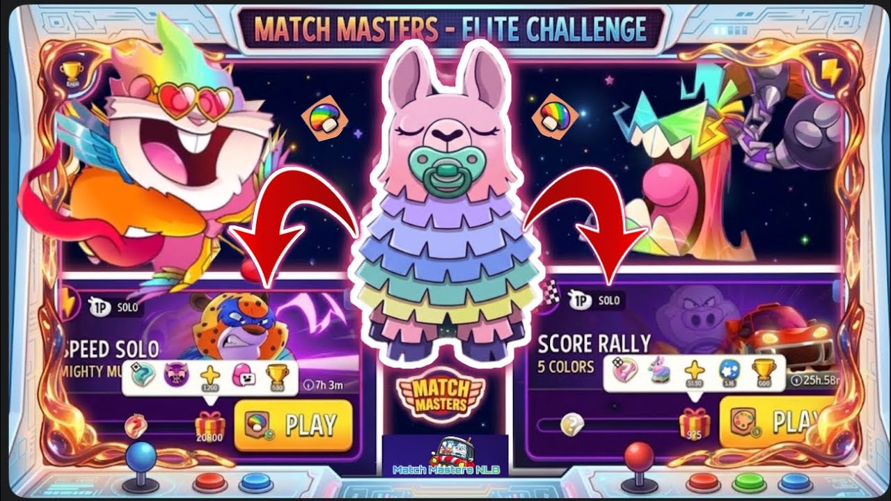 Match Masters Solo Challenge Speed Mighty Mushrooms 20,000/Score Rally 5 colors 975 points 