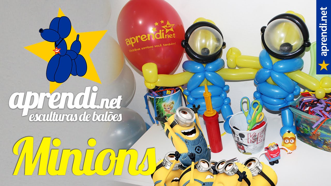 Como fazer o Minions de balões