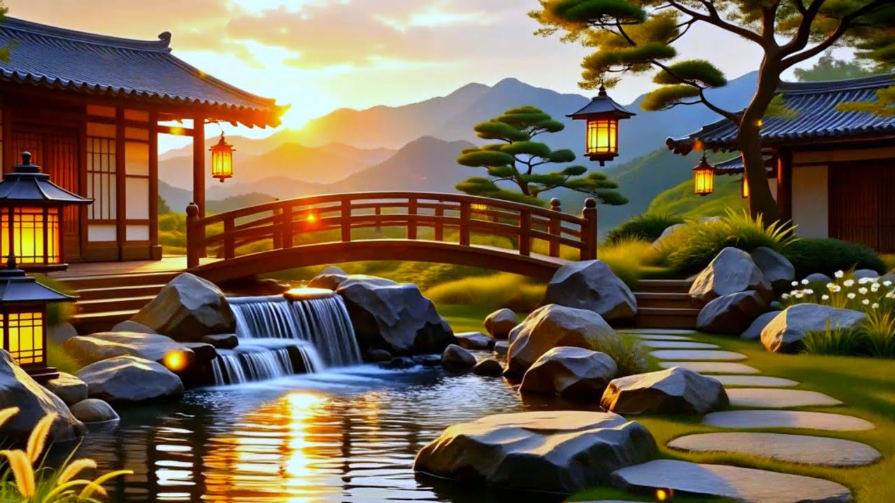 Relaxing Piano Music | Sleep Music, Flowing Water Sounds, Relaxation Music, Meditation Music, Bamboo