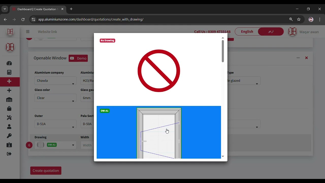 aluminium window qutation software | window qutation software | aluminiumzone | waqar awan.