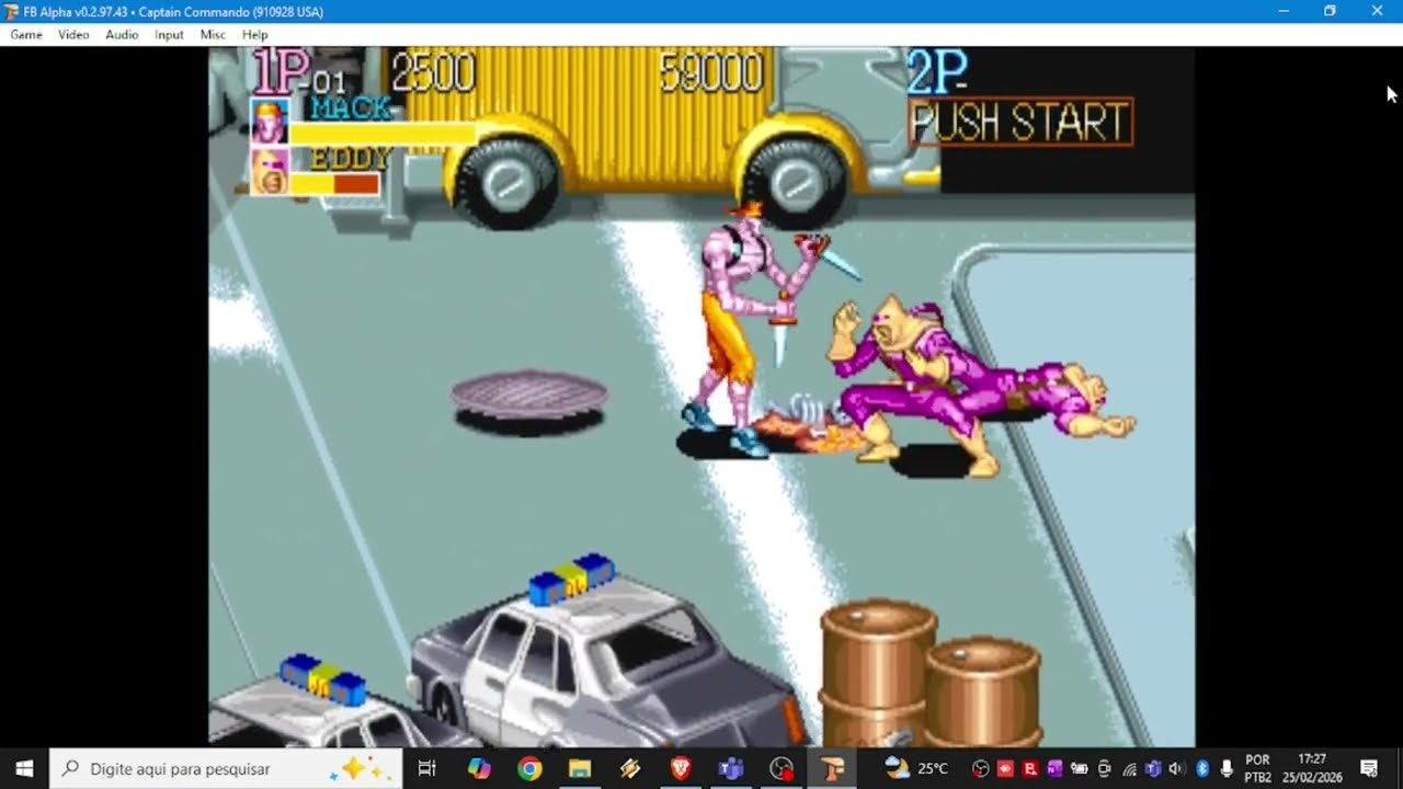 Jogando Captain Commando Fliperama com MACK