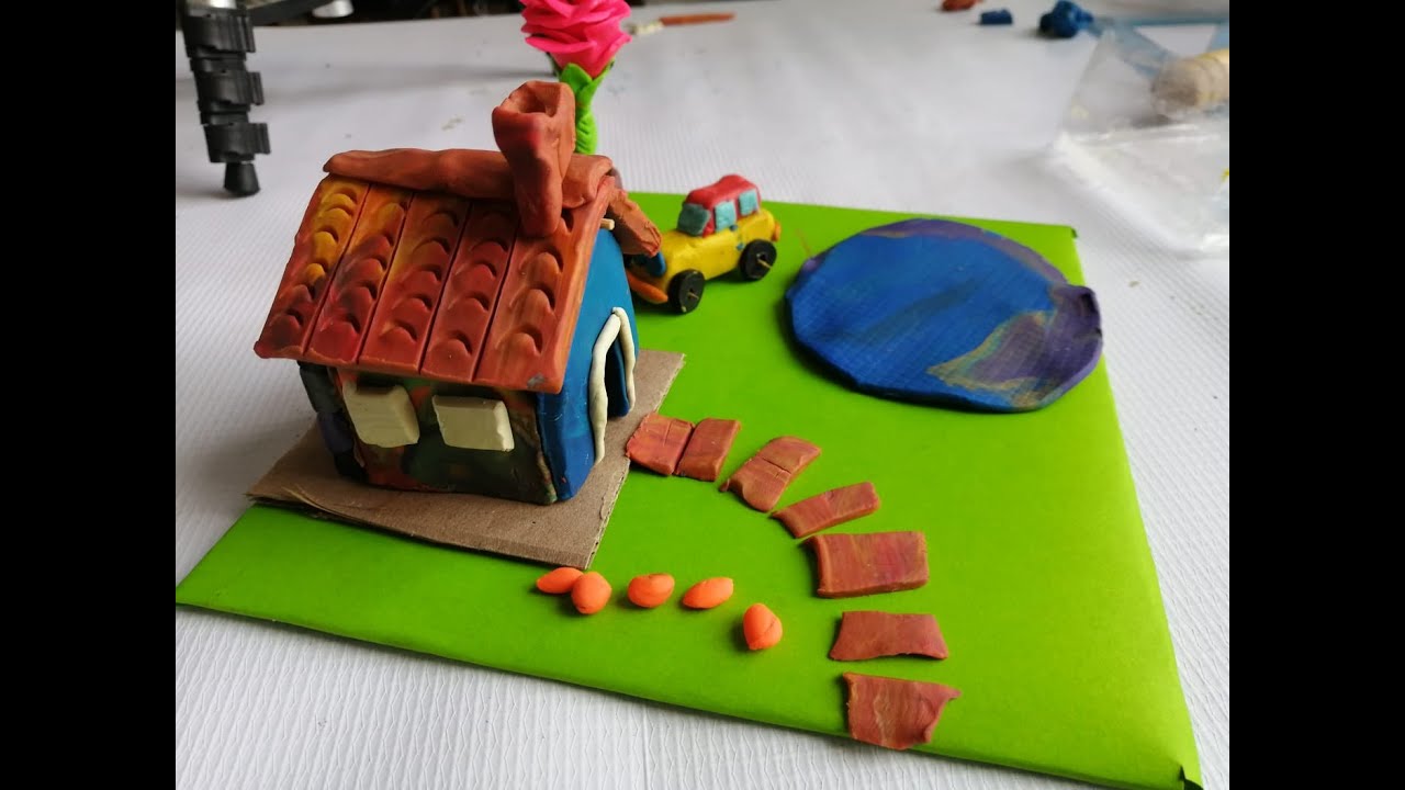 Casita en plastilina