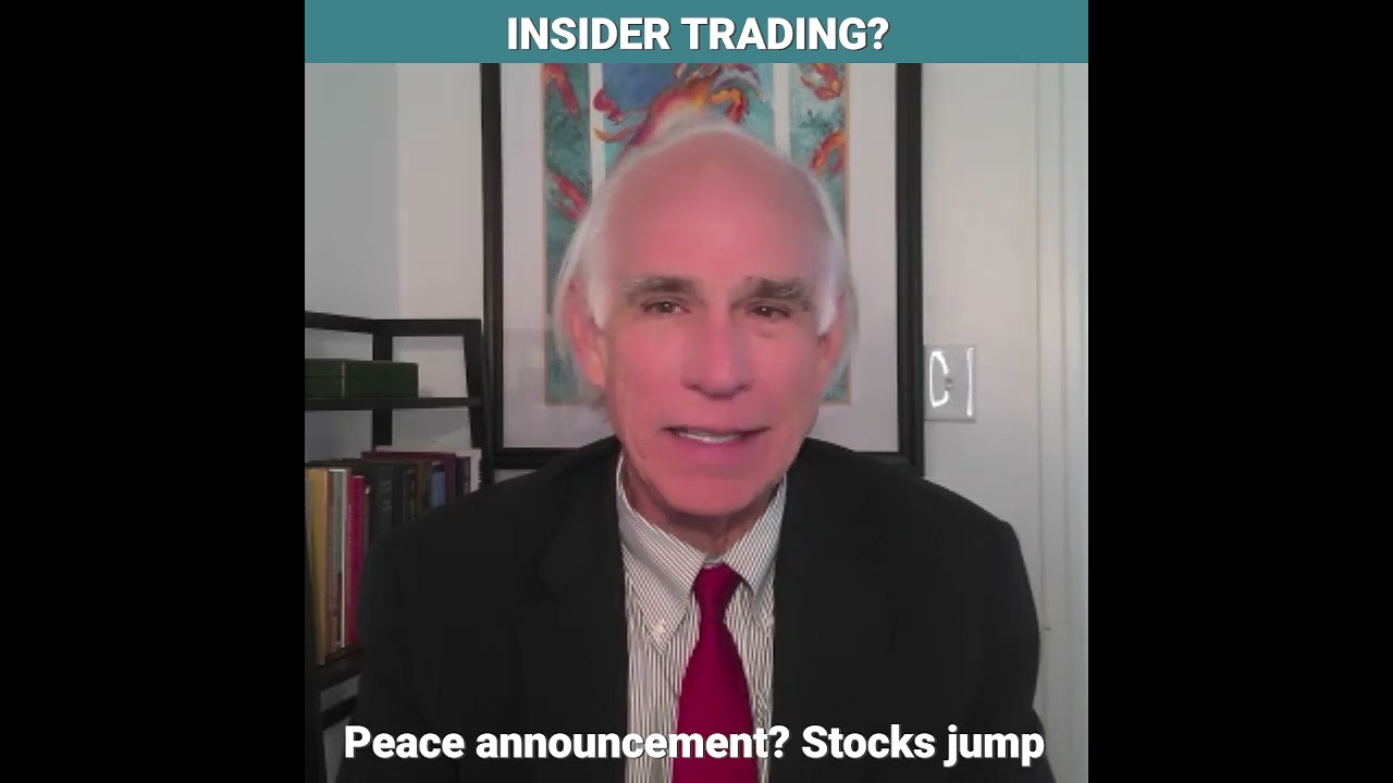 Ed Hirs explains how advance knowledge of political announcements could move stock and oil markets.