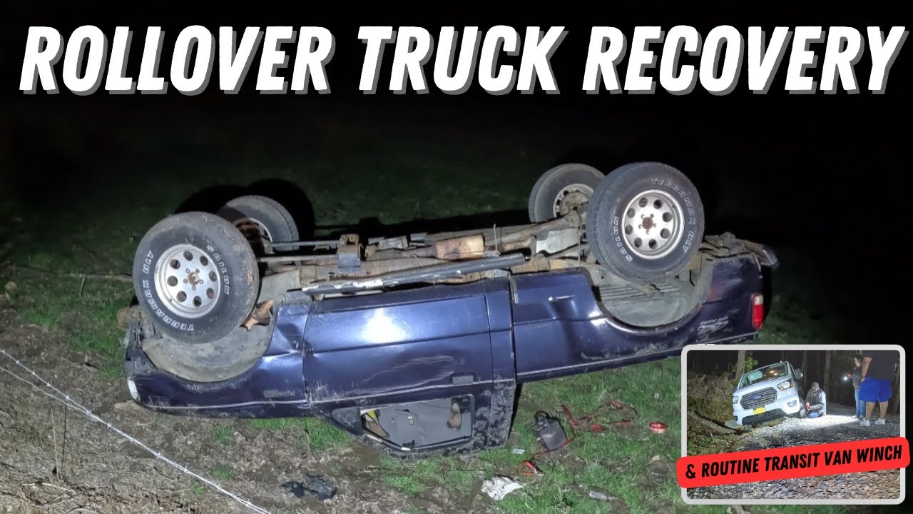 Rollover Truck Recovery & Routine Transit Van Winch Out