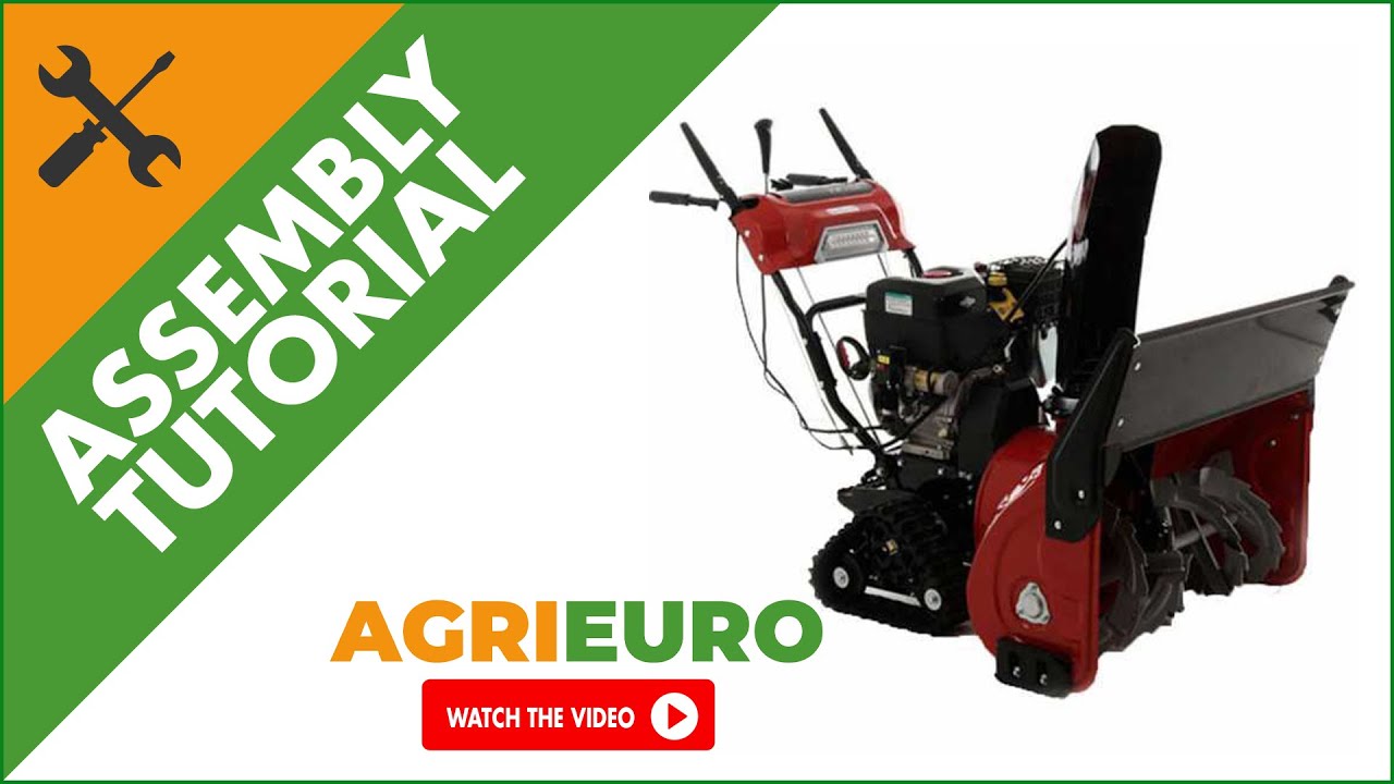 GeoTech STP 1587 TER BS tracked snow thrower, self-propelled - auger width 87 cm - Assembly tutorial