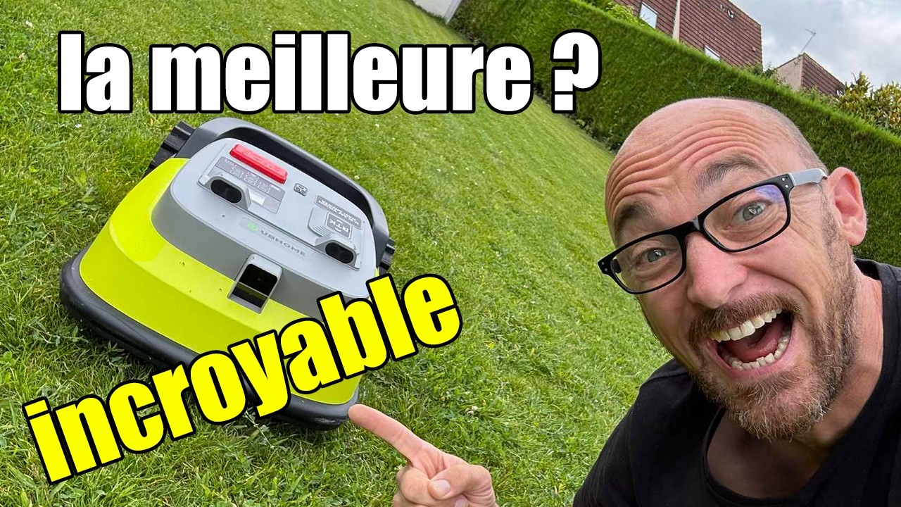 je test une robot tondeuse avec intelligence artificiel redoutable ! UBHOME M10 @UBHOME_Official