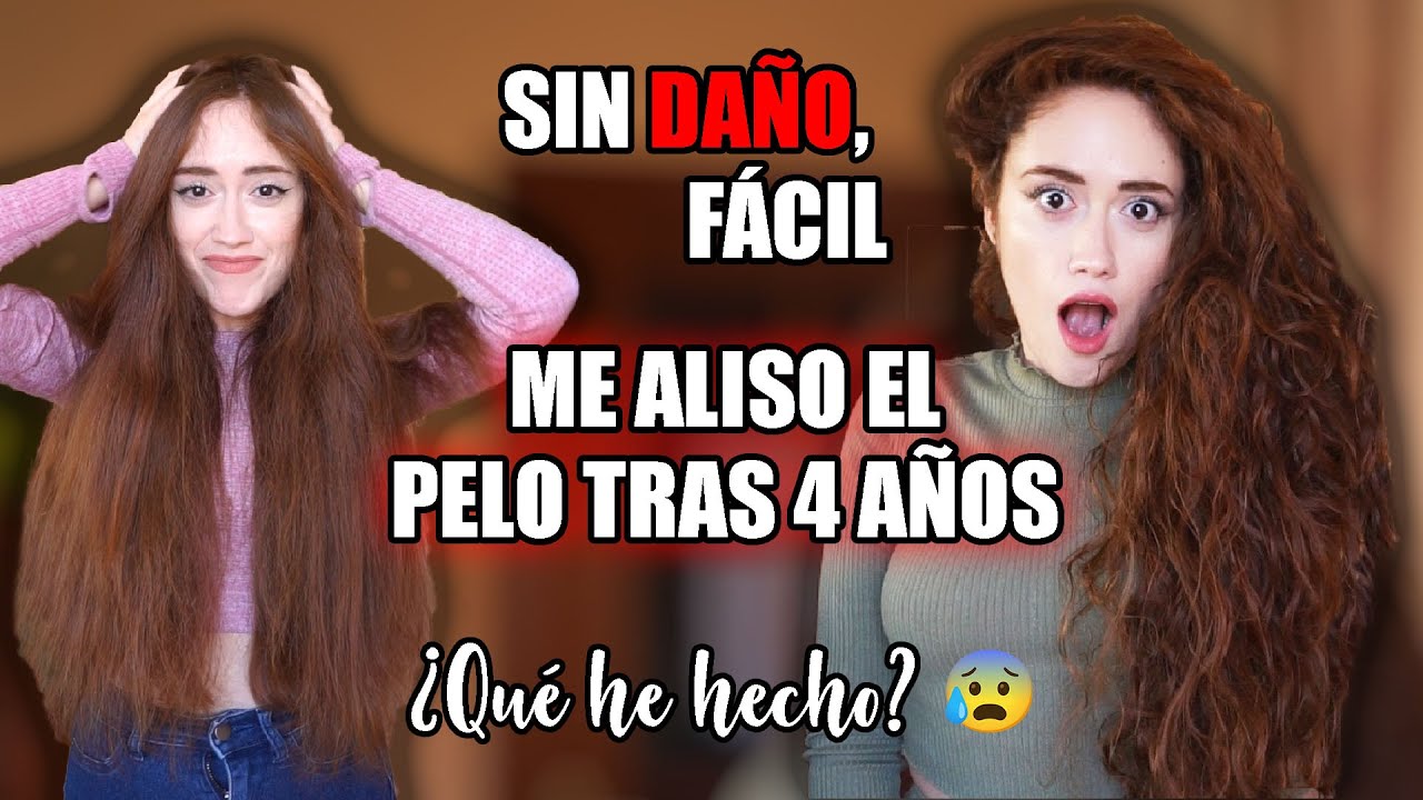 ME ALISO EL PELO sin DAÑOS | ¿ADIÓS Rizos? | Rutina Paso a Paso y Consejos | Pelo Largo Método Curly