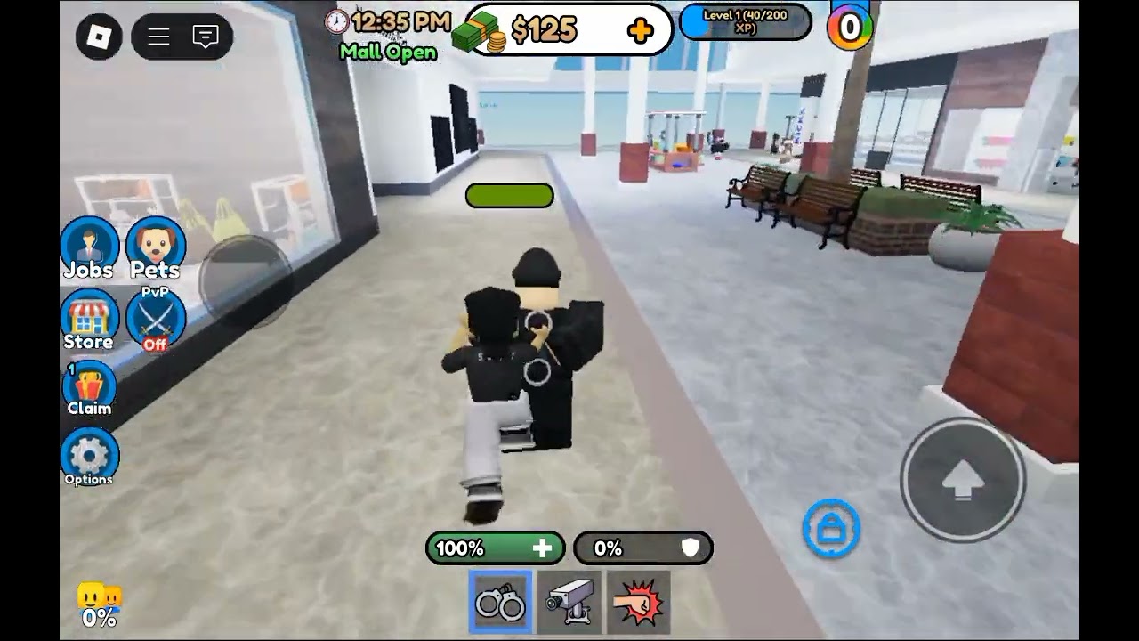 Mall cop in Roblox