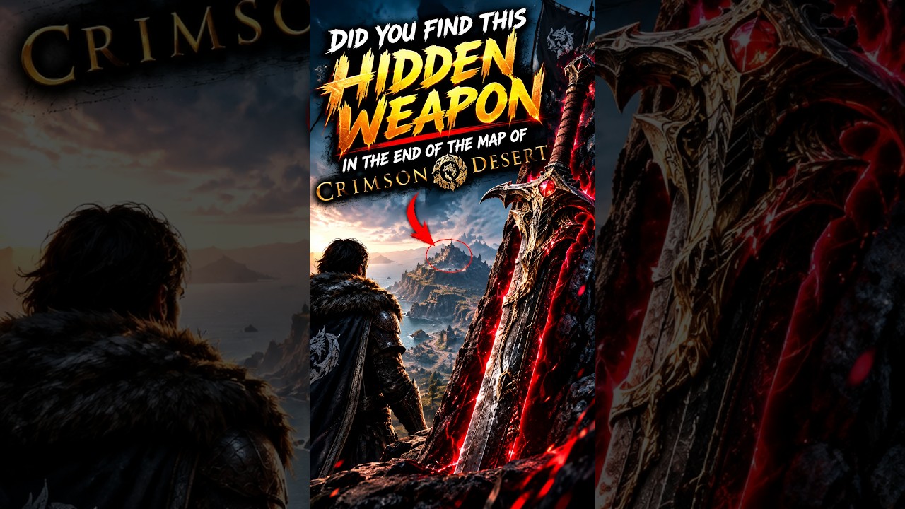 Did You Find This Hidden Weapon at the End of Crimson Desert?! 👀⚔️ #shorts  #gaming