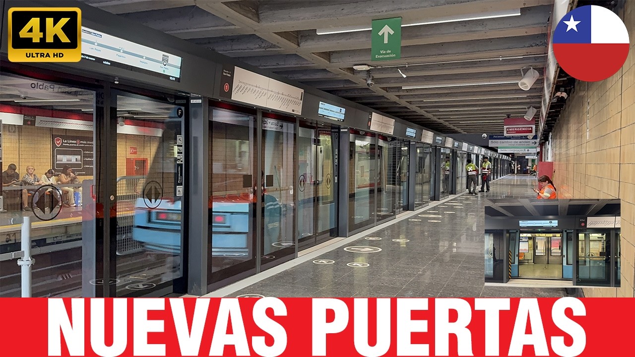 Metro De Santiago | Nuevas Puertas de Andén en San Pablo 