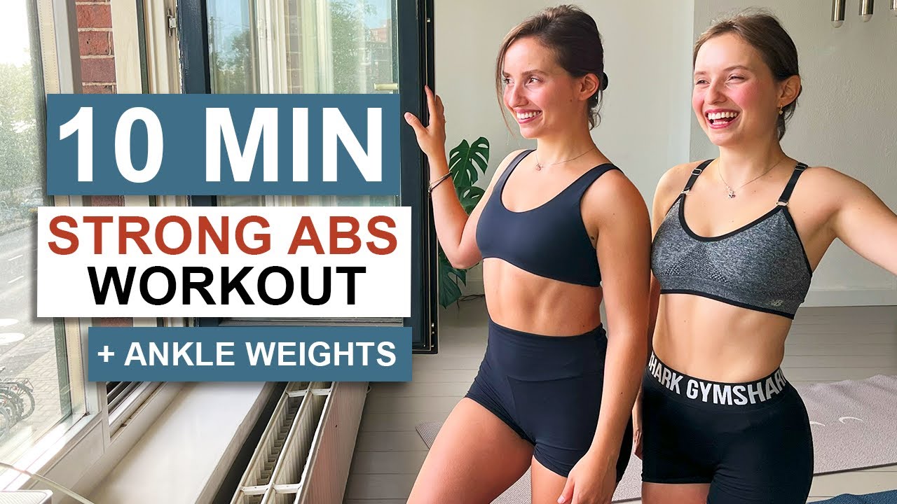 10 MIN ABS WORKOUT WITH ANKLE WEIGHTS // Seriously Hard Exercises for Visible SixPack | Twice as Fit