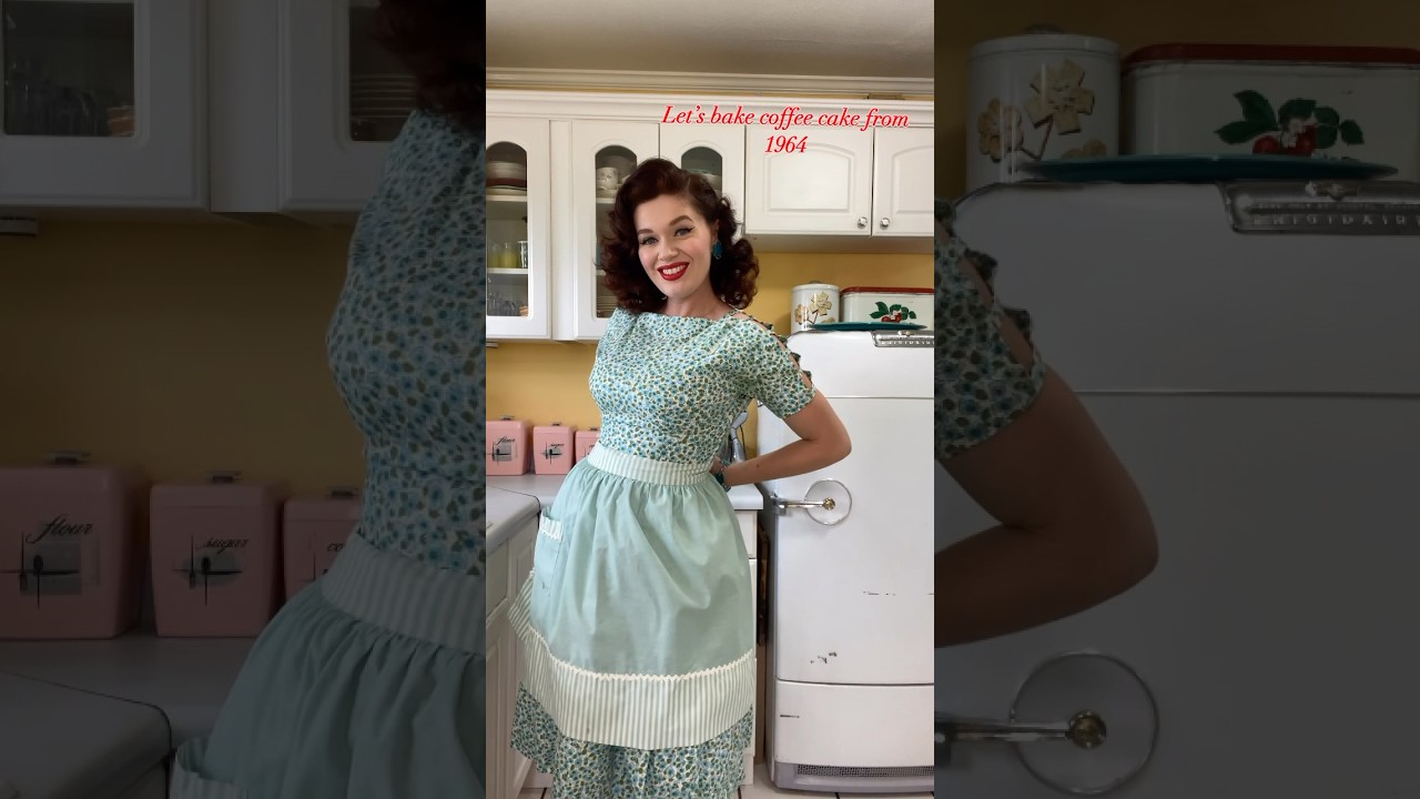 Let&rsquo;s bake a cake from 1964 #1950s #baking #1950srecipe #1950scookbook #1960s #vintage
