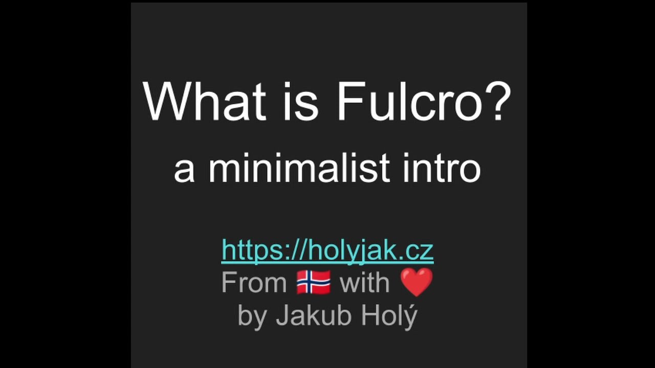 Minimalist introduction to Fulcro