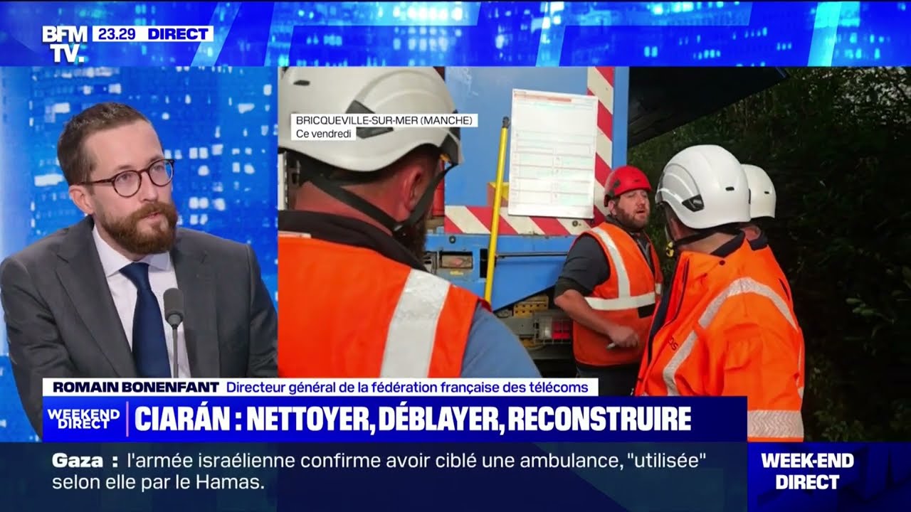 Tempête Ciarán: Romain Bonenfant (DG de la fédération française des télécoms) BFMTV