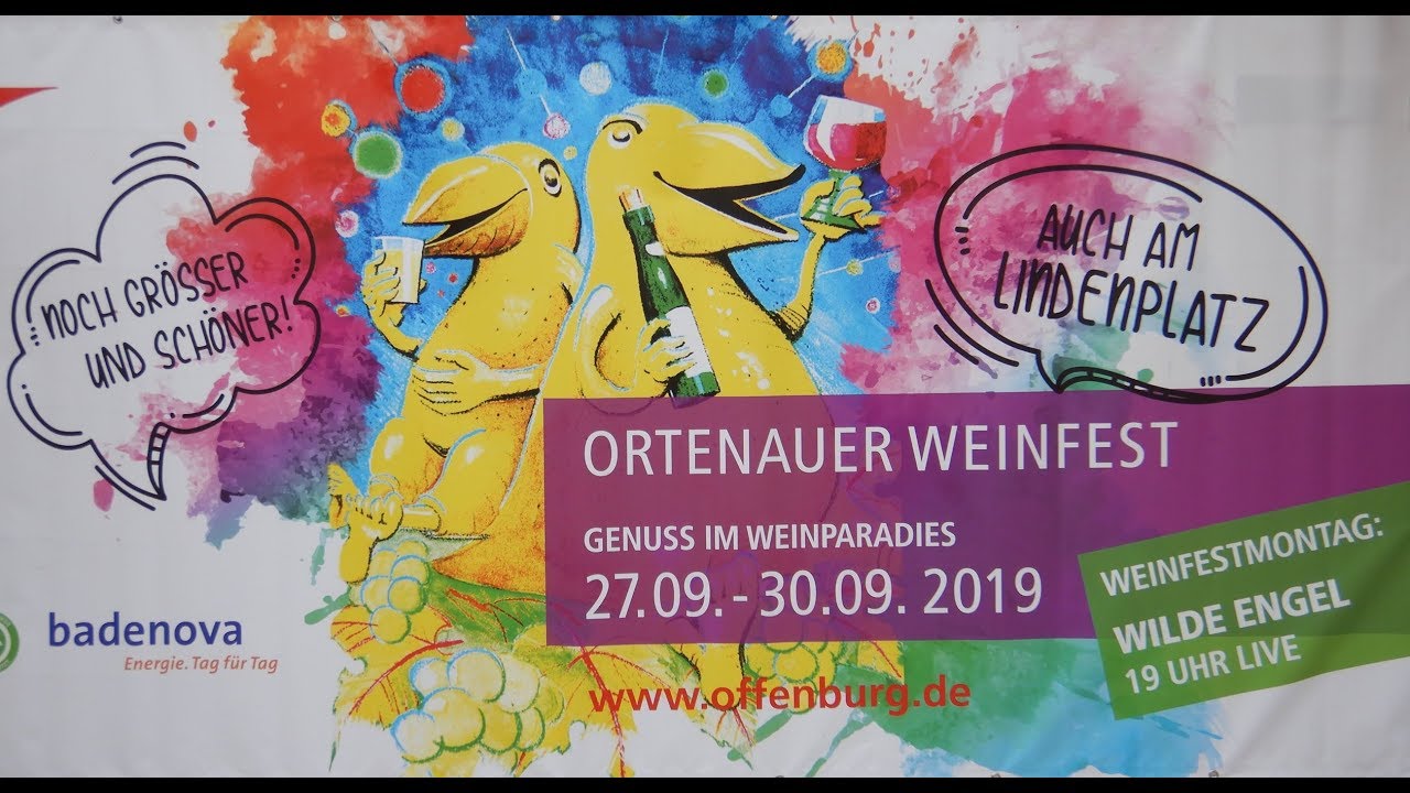 Ortenauer Weinfest in Offenburg 2019 mit Stadtrundgang
