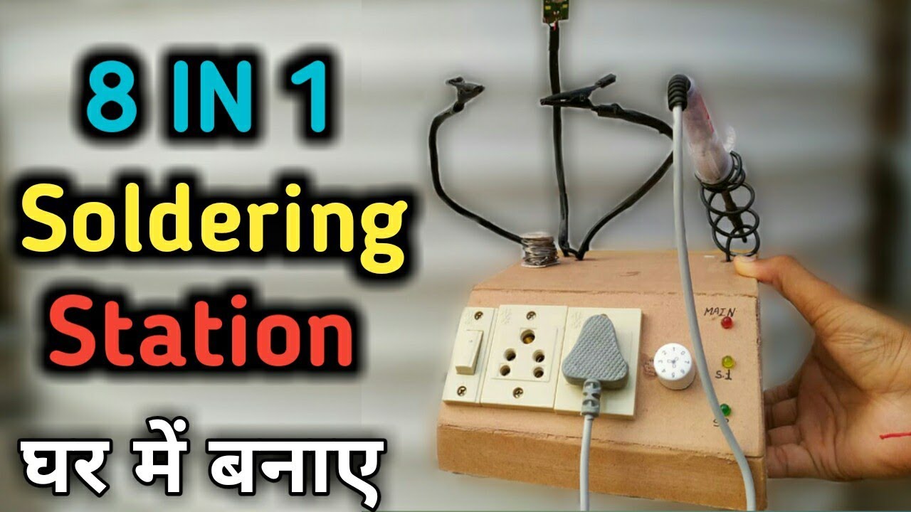 8 In 1 Soldering Station // How to make Soldering Station / Soldering Iron Stand /Ashu Mhr Technical