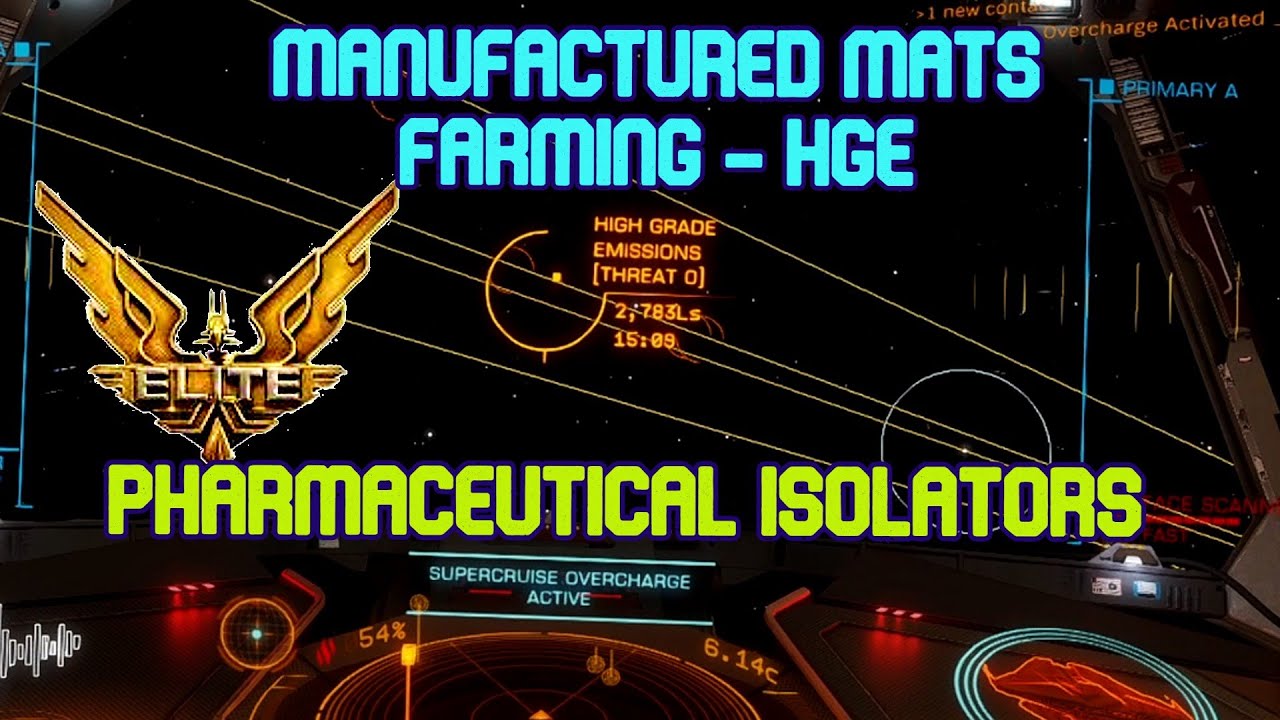 Elite Dangerous Guide | 2024 Manufactured Materials using HGE sources - Pharmaceutical Isolators