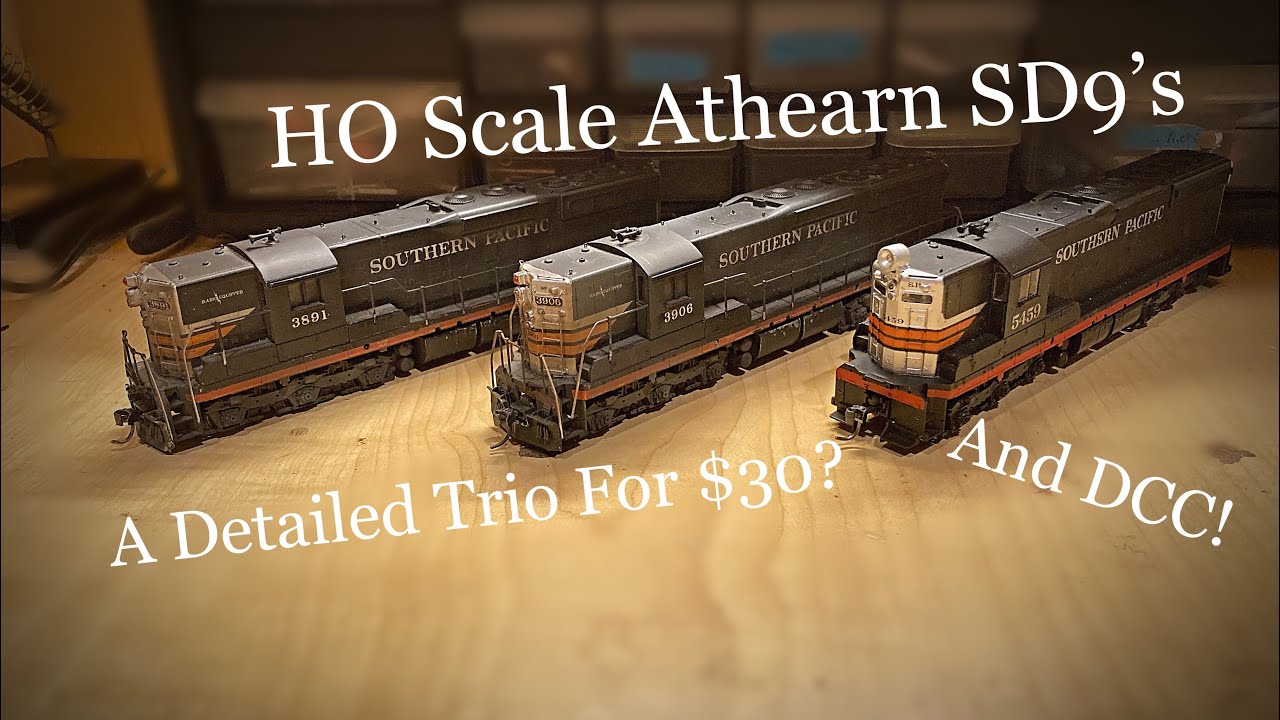 I Got A Trio of HO Scale Athearn Bluebox SD9&rsquo;s For Only $30!