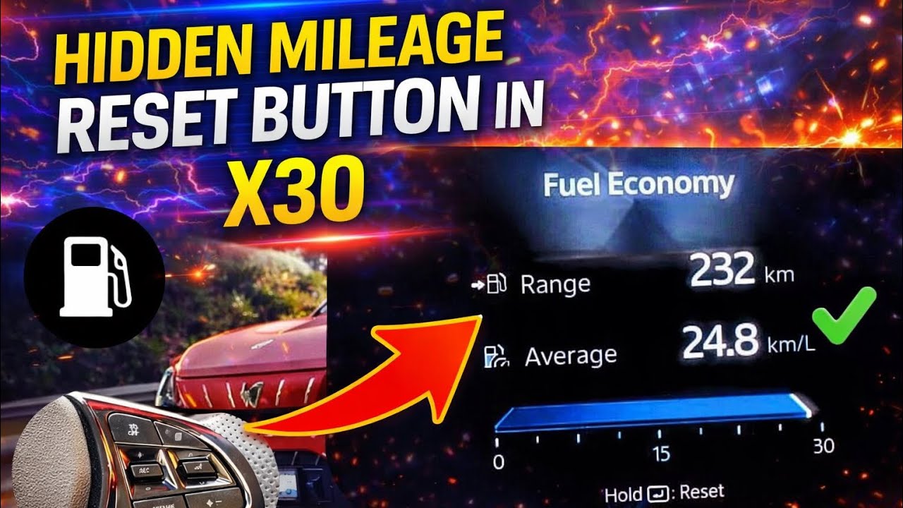 Mahindra 3xo mileage reset - easy method in 10 seconds | fuel average reset mahindra | rev x A 