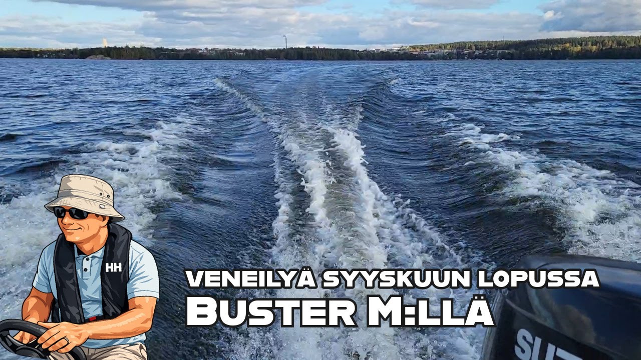Veneilyä Suomen suosituimmalla veneellä - Buster M ja syyskuun lopun maisemat