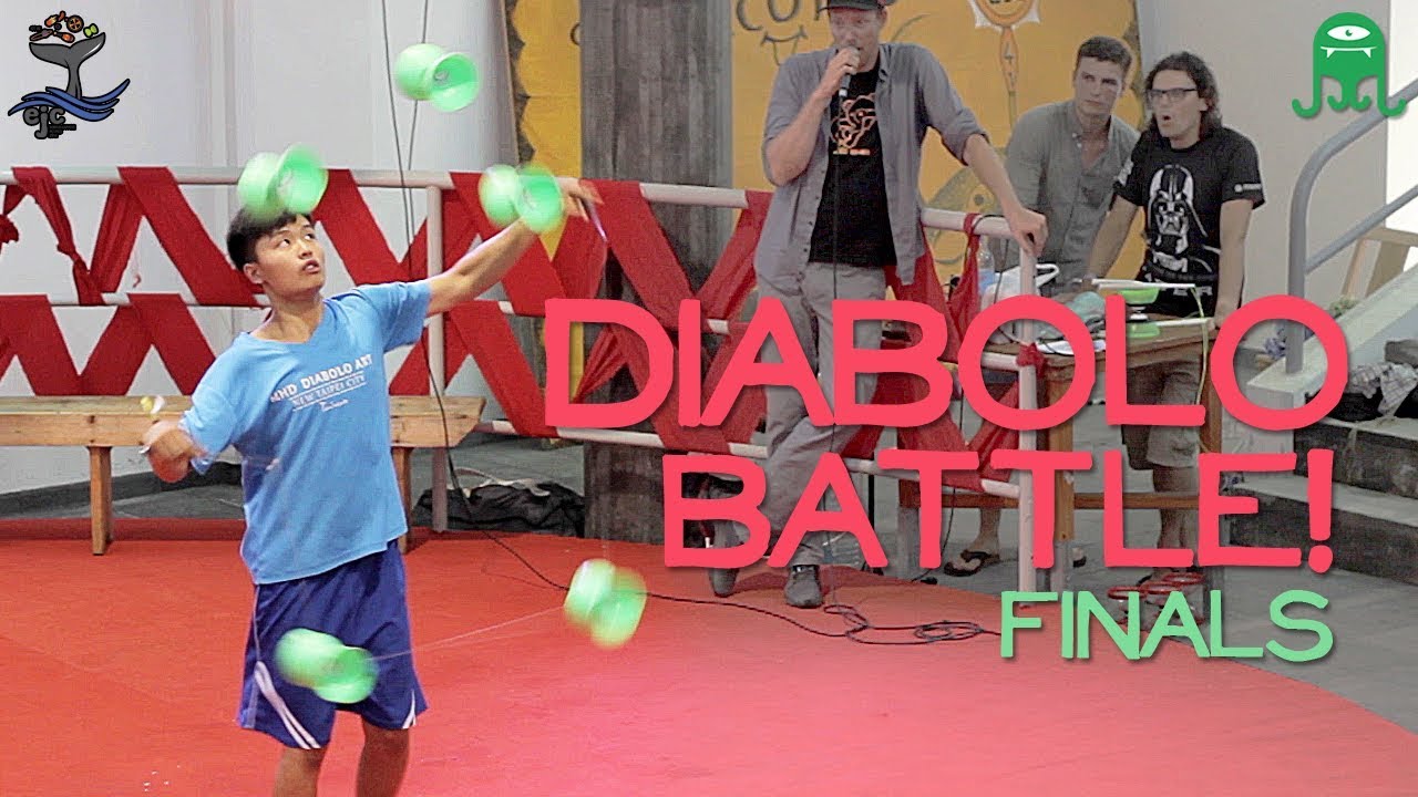 EPIC DIABOLO BATTLE! (+ 5 diabolos low!) - Finals - European Juggling Convention 2018 - Azores
