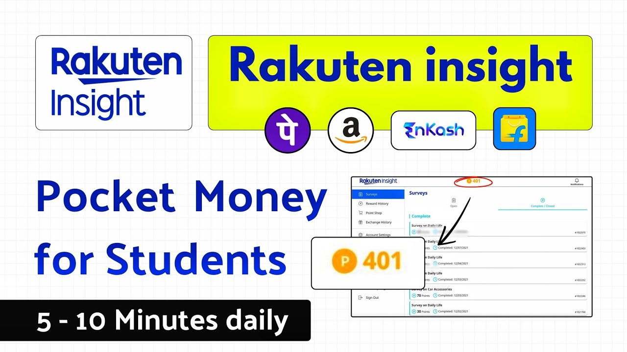 Rakuten Insights Surveys | Genuine App for Students to Earn Pocket Money