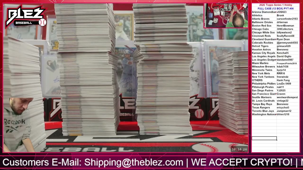 2026 Topps Series 1 Hobby FULL CASE BREAK Pick Your Team #06