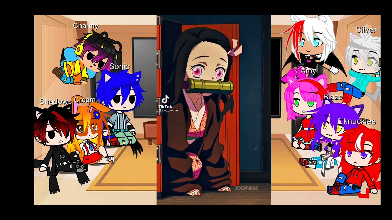 Sonic his Firend react to Future tails as nezuko