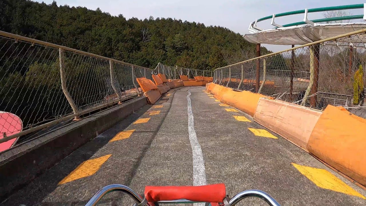 【4K60P】関西サイクルスポーツセンター ハンドル付きソリ サイクルリュージュ 330m/ 1083ft Cycle Luge at Osaka Kansai cycle sports center