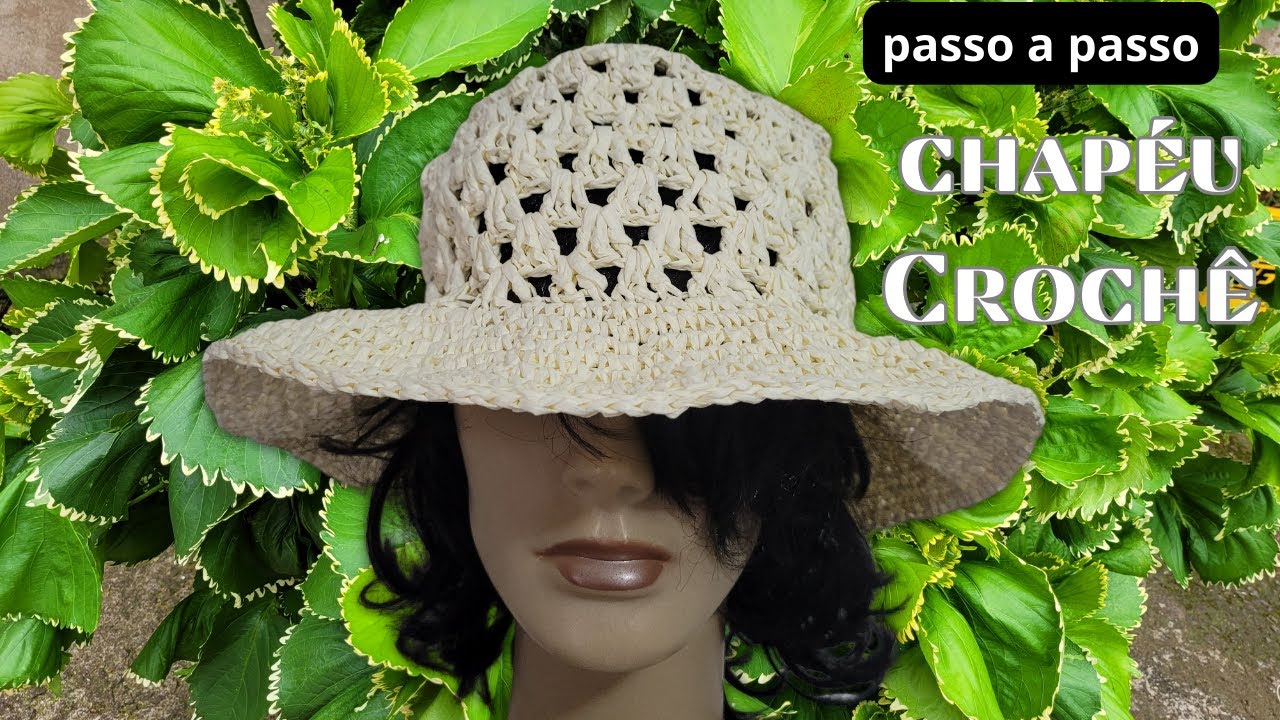 Como fazer chapeu de croche fácil e rápido passo a passo @marlythibes