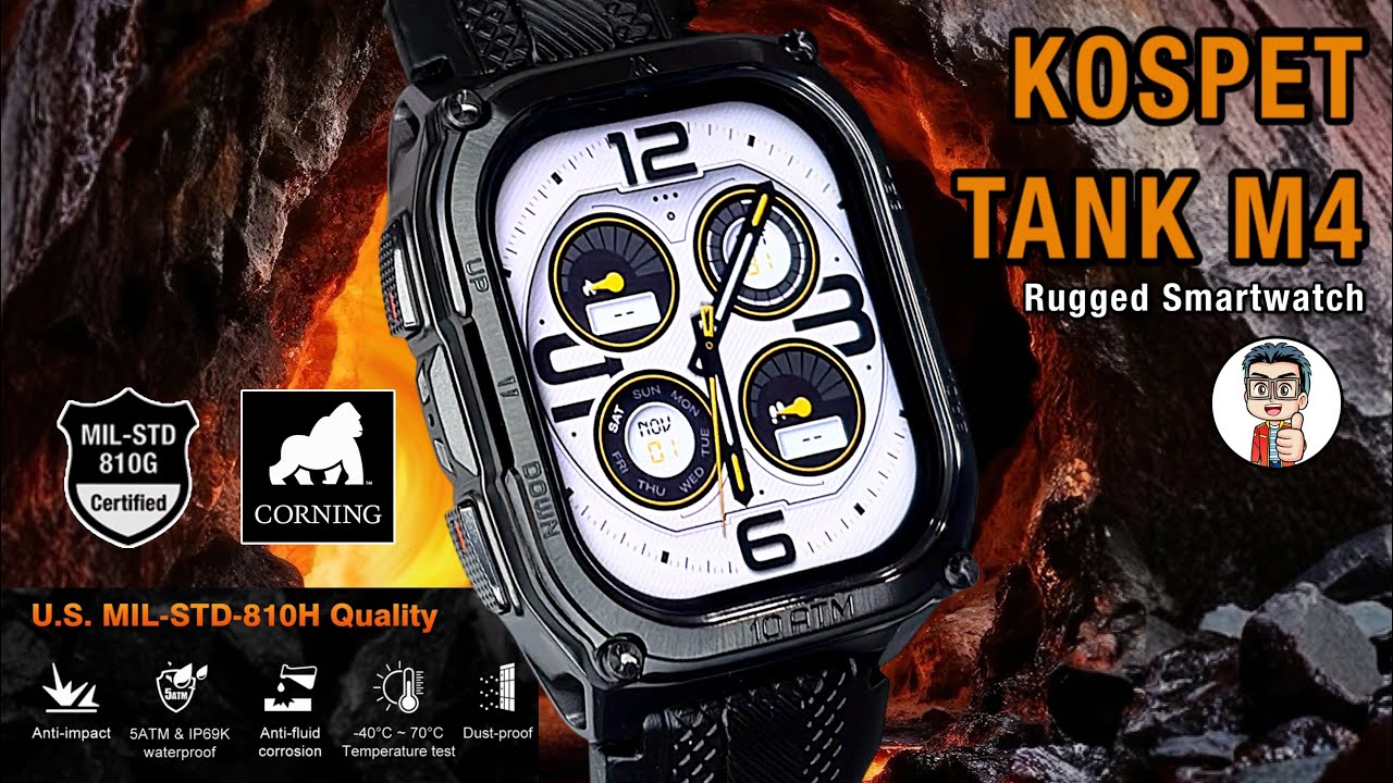 เปิดตัวรุ่นใหม่! สเปกแน่นในงบสุดคุ้ม! รีวิว KOSPET Tank M4 สมาร์ทวอทช์สายลุยมาตรฐานทหาร