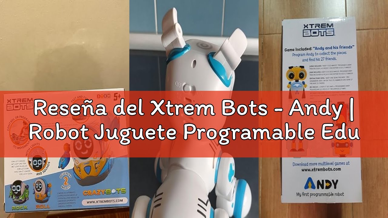 Reseña del Xtrem Bots - Andy | Robot Juguete Programable Educativo | Robot Niños | Robots Juguetes E