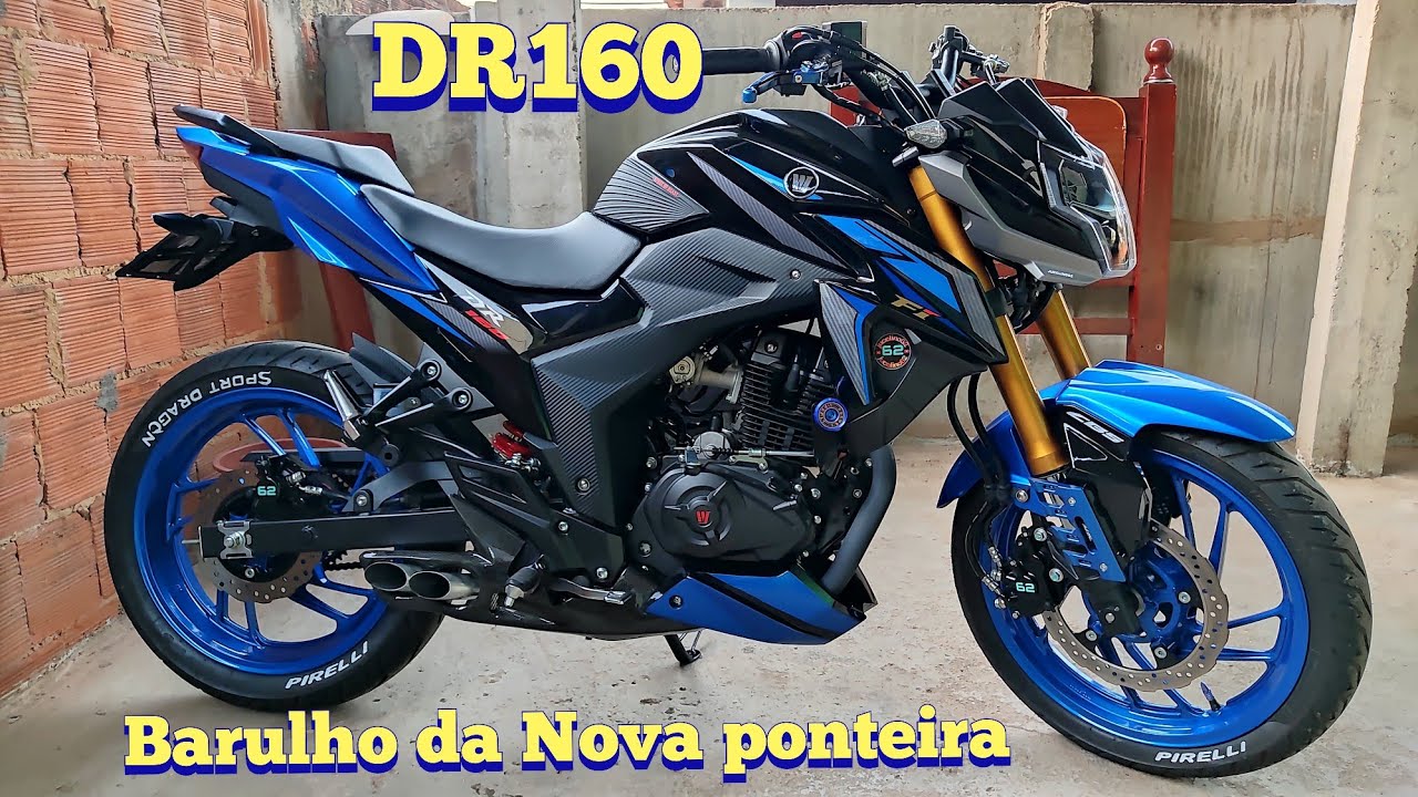 DR160 barulho da Nova ponteira