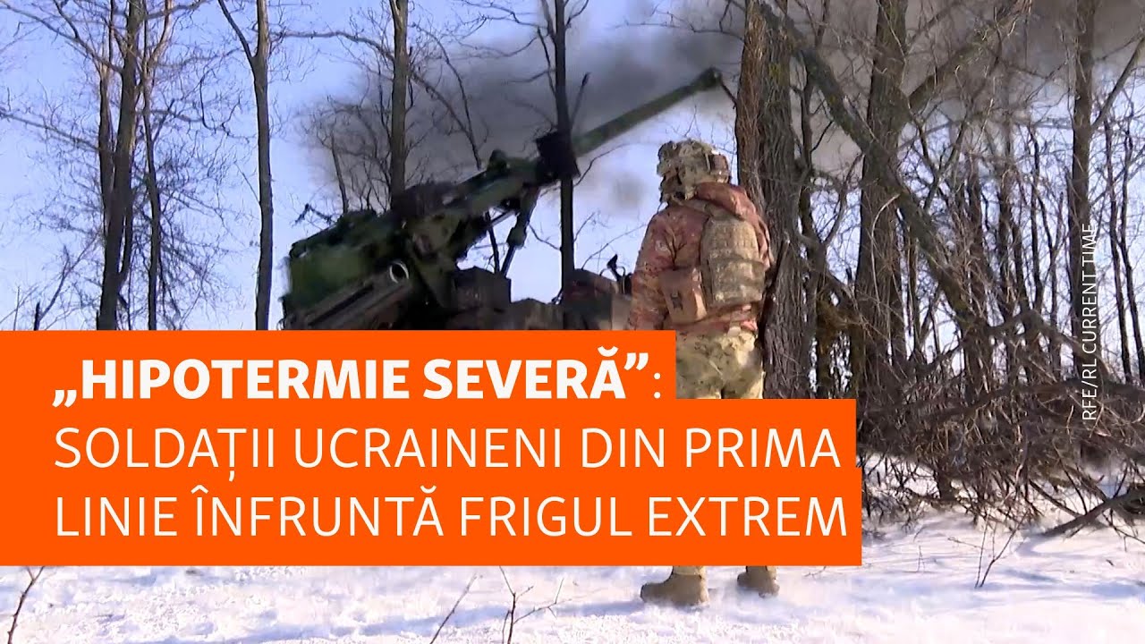 „Hipotermie severă”: Soldații ucraineni din prima linie înfruntă frigul extrem