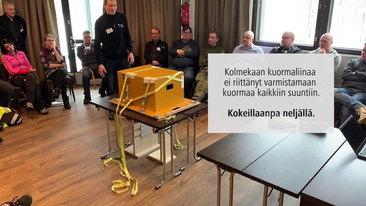 Kiinnitä kuorma huolellisesti