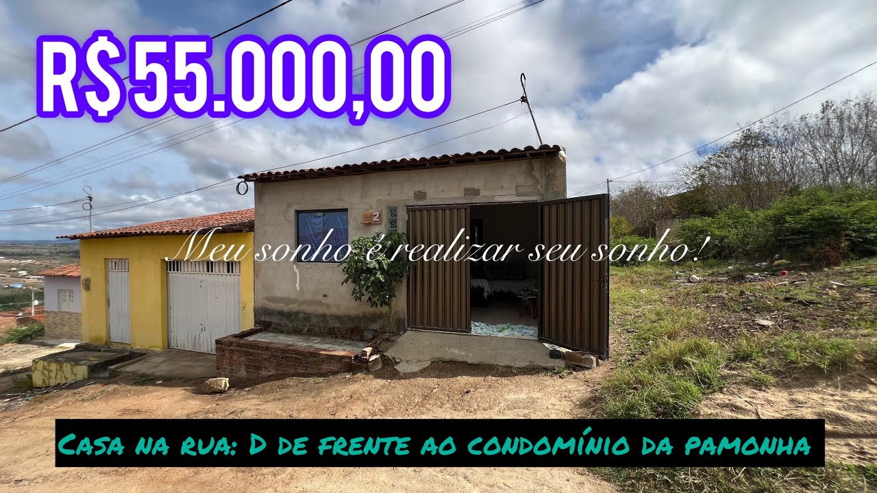 🏠 Casa na rua D de frente ao condomínio da pamonha.