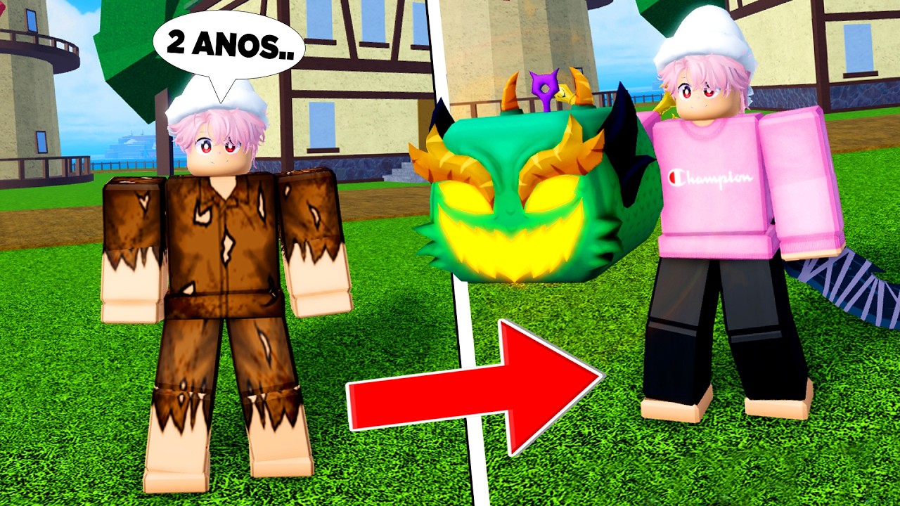 Depois de 2 ANOS eu VOLTEI a JOGAR BLOX FRUITS no NOVO UPDATE!