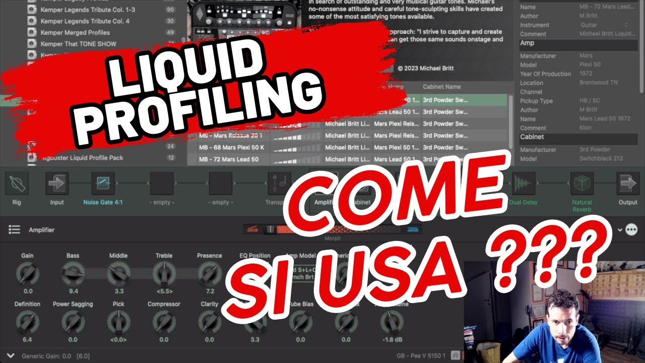 Come usare ed editare Kemper Liquid Profiles
