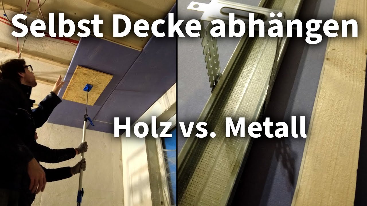 🟡 Trockenbau: Decke einfach selbst abhängen mit Knauf Diamant Gipsplatten