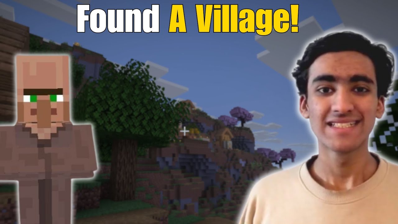 I Discovered a Village Near Our Minecraft City!