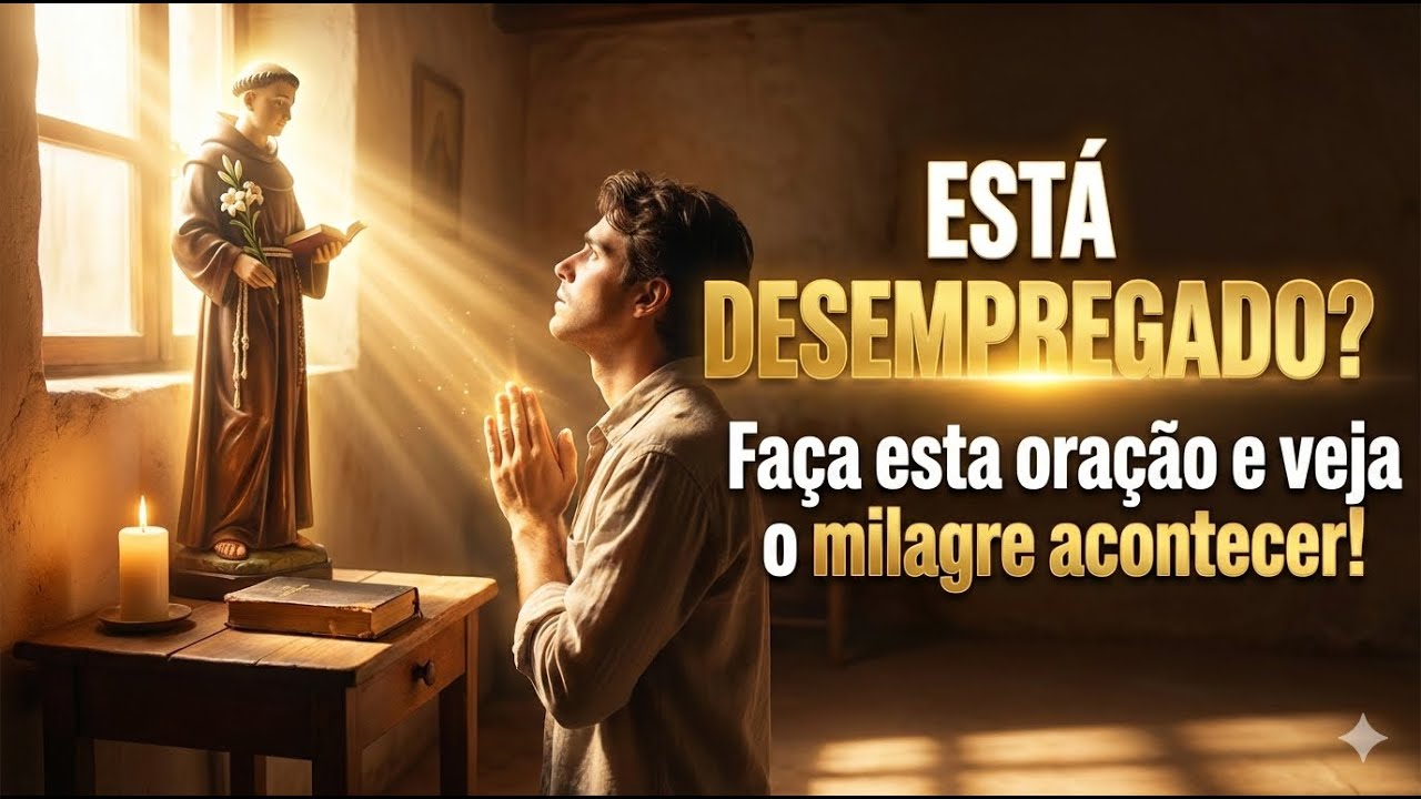 ORAÇÃO DE SANTO ANTÔNIO QUE ABRE PORTAS DE EMPREGO HOJE!