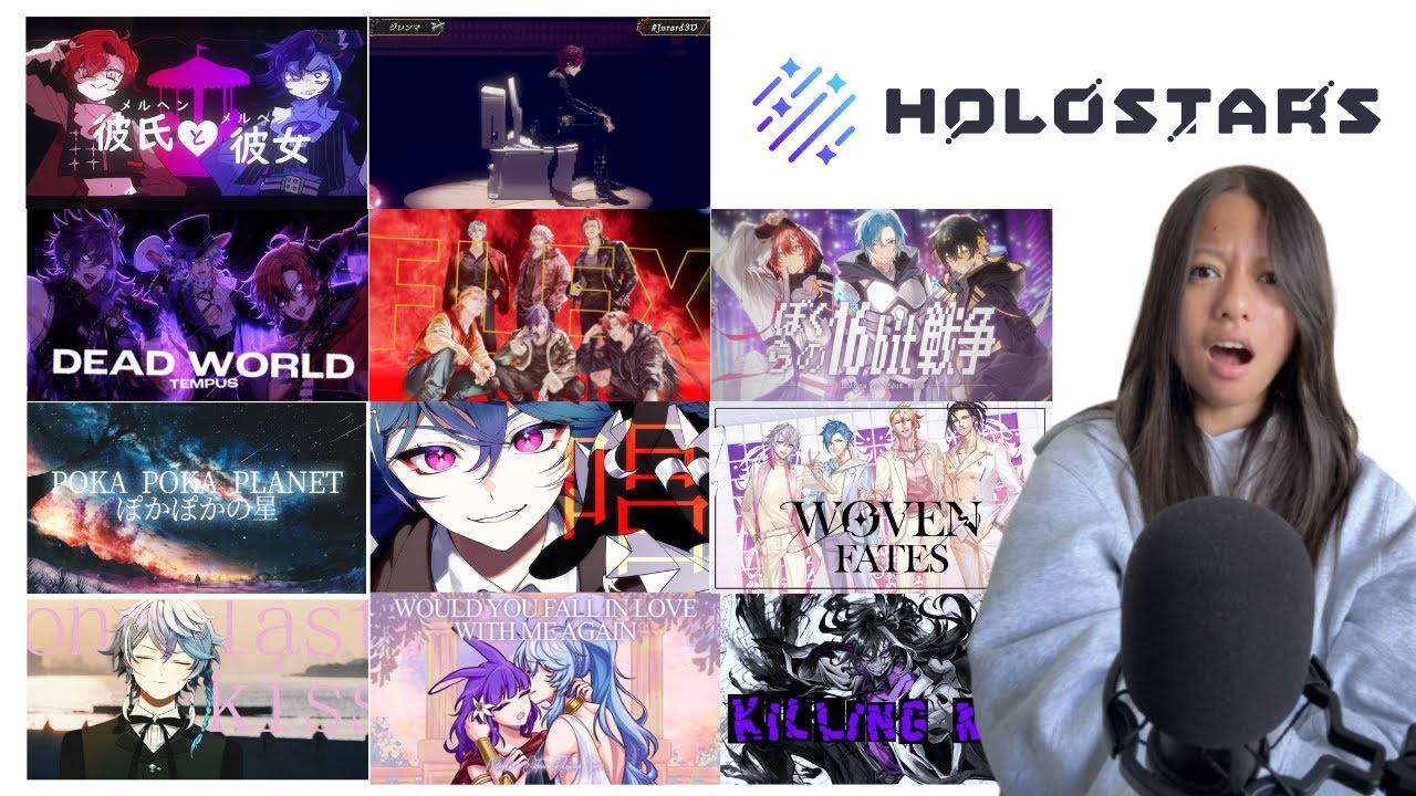 HOLOSTARS HUGE MUSIC BUNDLE REACTION (SPONSA)