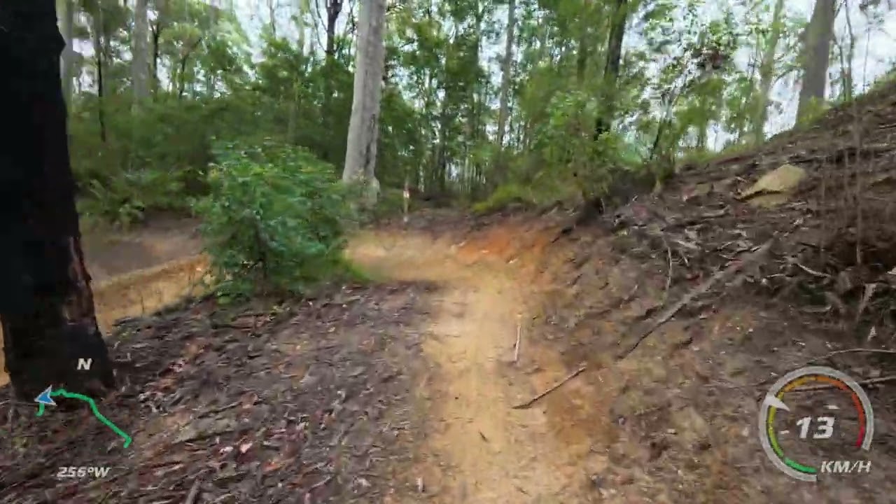 Mogo bike park - Flipping pancakes / skills trail.