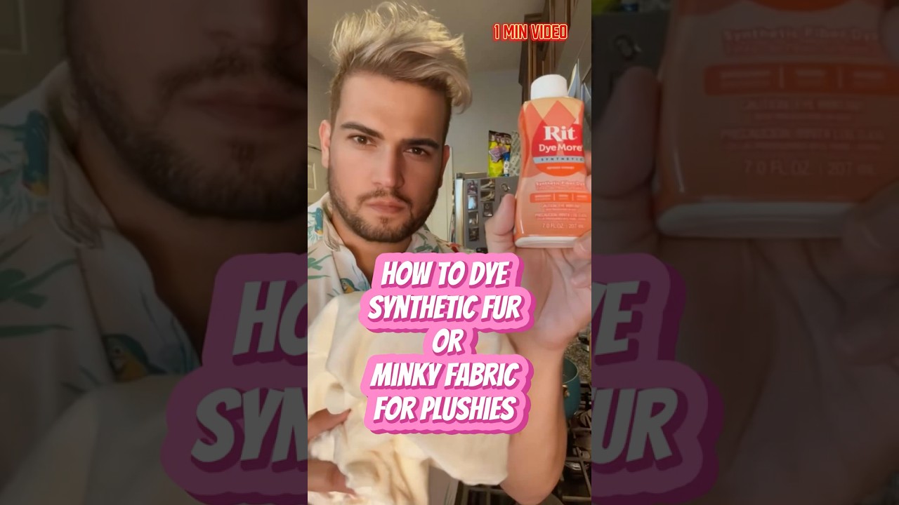 Dye Synthetic Fur at Home Easy Tutorial
