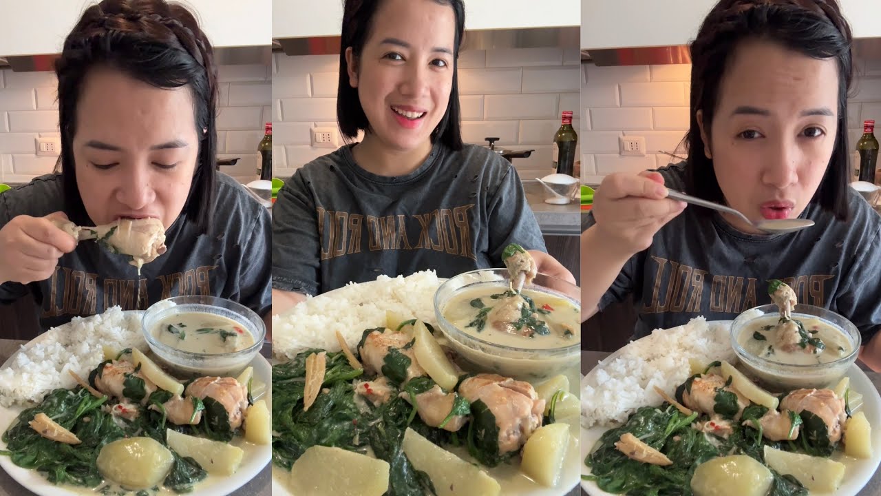 TINOLANG MANOK SA GATA | MUKBANG WITH RECIPE