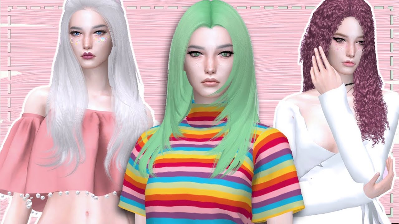 DESCARGAR CABELLOS (PEINADOS) DE CONTENIDO PERSONALIZADO #5 (@Simpliciaty) | CC SIMS 4