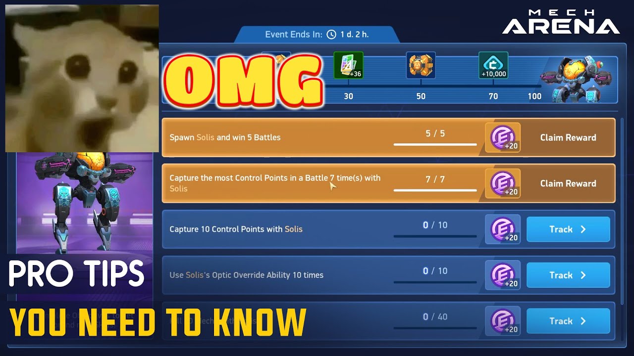 Capture the most Control Points in a Battle 7 time(s) with Any Mech | Mech Arena Pro tips